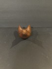 Mcm Vintage Teak   Hand Carved Bird Signed Wood Danish Modern Mid Century Retro