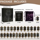 Runes Set  25pcs Wooden Viking Rune Stone Set With Guide Book  Velvet Bag  No   