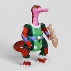 Dinosaucers Quackpot Glasslite Brazil Vintage Figure With 3d Weapon Rare