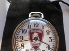 1949 16s Westclox Pocket Watch Plymouth Auto Ad Theme Dial   Case Runs Well 