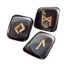 New Hematite Rune Set W  Bag And Booklet By Lo Scarabeo Gemstone Runes
