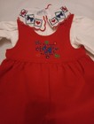 Vintage Oshkosh Bgosh Bubble Romper Shirt Scottie  Dog Bows Hearts Sz 3-6 Months