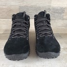Merrell Wrapt Mid Womens Hiking Shoes Sz 9 M Black Leather Suede Lace Up Sneaker