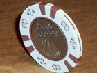 Old  1 Sands Regency Casino Poker Chip Vintage Antique Bj Die suits Mold Reno Nv
