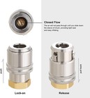  2-4pc  Lock On Air Chuck 1 4  Fnpt Heavy Duty Standard Bore   Free Shipping 