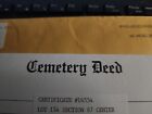 Double Occupancy Burial Cemetery Plot Fernwood Cemetery Philadelphia
