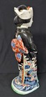 Large Rare 19th C Beautiful Antique Japanese Kutani Porcelain Okimono Figure