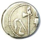 Julius Caesar Ar Denarius Silver Elephant Coin 49 Bc - Good Fine   Very Fine