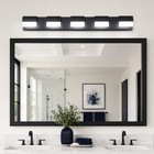 38  Led Vanity Light 5 Lights Bathroom Mirror Wall Lamp Acrylic Sconce Fixture