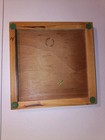 Vtg Wood Framed Ceramic Square Tile Trivet Wall White Goose Country Christmas 7 