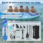 11ft Inflatable Stand Up Paddle Board Non-slip Sup Surfboard With Complete Kit