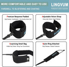 Premium Surfboard Leash  6 7 8 9 10 Ft Straight Surf Board Leashes  7 Mm Legrope