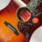 B-band Acoustic Guitar Vine Inlay Fretboard Solid Spruce Top Abalone Binding