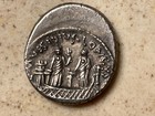 Roman Republic L  Mussidius Longus Ar Denarius Xf 42bc Imperatorial