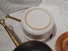 Taurus Copper Double Boiler Made In Portugal Odi Vintage Brass Handles Porcelain