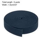 Elastic Bands For Sewing 1 5cm 5 Yard Navy Blue Knit Elastic Spool