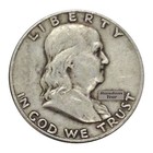 Full Dates Roll Of 20  10 Face Value 90  Silver Franklin Half Dollars