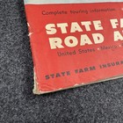 Vintage State Farm Road Atlas Map 1957 1950   s Large 12    X 16   