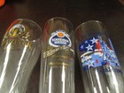 3 German Pilsner Beer Glasses