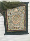 Antique Museum Tibet India Asia Buddha Thangka 24k Gold Art Hand Paint Canvas