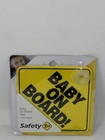 Baby On Board    Safety 1st   Car Sign Yellow Suction Cup