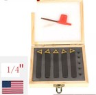 5 Pc 1 4  Lathe Indexable Carbide Insert   15pcs Turning Tooling Bit Holder Set