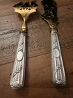 Antique French 800 Silver Gilt Fish Serving Set Louis Xvi Boar s Head C1900