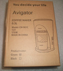 Avigator 12v Portable Coffee Maker Travel Camping Car Rv 10 Oz Mug  Cm-901c