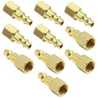 10 Pcs Brass 1 4-inch Npt Female Industrial Air Hose Quick Connect Adapter  A   