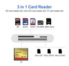 Cf Sd Card Reader Usb Compact Flash Card Reader 3-slot Memory Card - A0048