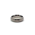 Triton Titanium Domed W  Satin Center Polished Beveled Step Edge 6mm Band Ring