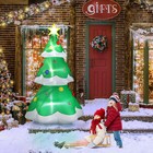 6 9 Ft Lighted Christmas Tree Inflatable Decorations W  Led Lights Holiday Party