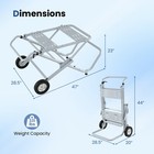 Portable Table Saw Stand With 8-inch Rubber Wheels  Adjustable Mounting Options