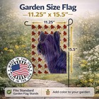 Caroline s Treasures Skye Terrier Fall Leaves Portrait Garden Flag Ss4393gf