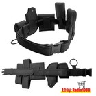 Black Tactical Nylon Police Security Guard Duty Belt Utility Kit System W  Pouch