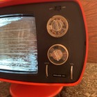 Philco Ford Orange Space Age Tv B370ftg     Rare 1970s Pedestal Model     Works