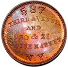  1863  New York Ny-630-bi-1a  r-3  Frederick Rollwagen Jr Civil War Token 