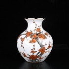 A Pair Nice Chinese Art Hand Painting Famille Rose Porcelain Flowers Vase