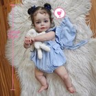 Reborn Baby Dolls Girl  22  Beautiful Lifelike Doll Full Body Vinyl Silicone
