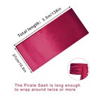 Satin Pirate Sash Medieval Renaissance Waist Belt For Halloween Costume