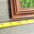 Needlepoint Cross Stitch Embroidery Detailed Cottage Framed Vintage