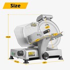 Tecspace 10 Inch Commercial Meat Slicer  180 W Electric Meat Slicer Machine