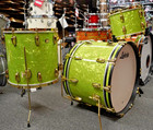 Ludwig 110th Anniversary Emerald Pearl Brass Hardware  Drum Set Kit Shell Pack