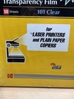 New Kodak Transparency Film 101 Clear For Copiers   Laser Printers 50 Sheets Usa