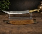Vintage 20th C  Indian Indo-persian Dagger Knife W sheath Lion Tiger Hilt 12   