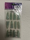 Sticko Autocollant 12 Pc Green Ferns Scrapbooking Cards Crafts Decoration