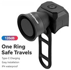 1 Pc Bicycle Horn Usb Rechargeable Electronic Bike Bell Waterproof Mini