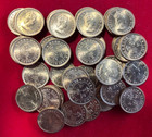P87 Hong Kong 50 Coins From Mint Bag 5 Cents 1971-h Heaton Mint Elizabeth Ii Unc