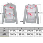 Fashion Womens Long Sleeve O-neck T-shirt Tops Casual Loose Floral Blouse Tops