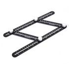  4-piece Multi-angle Measuring Ruler  Versatile Layout Tool For Diy Projects 